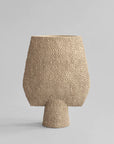 A 101Cph Sphere Bubl Shisen Big Sand 231015 vase on a visually appealing grey background.