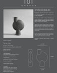 A 101Cph Sphere Vase Bubl Big Dark Grey 201015 with a number on it.