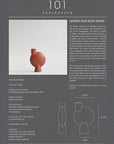 An image of the 101Cph Sphere Vase Bubl Medio Mint 221038 (Limited Edition), a 101 Copenhagen vase with a design on it.