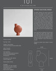 A Limited Edition 101Cph Sphere Vase Bubl Medio Cinnamon 221035 by 101 Copenhagen with a design on it.