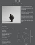 Product information card for a Sphere Vase Bubl Medio by 101 Copenhagen on a gray background.