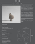 Product information card for a Sphere Vase Bubl Medio by 101 Copenhagen on a gray background.