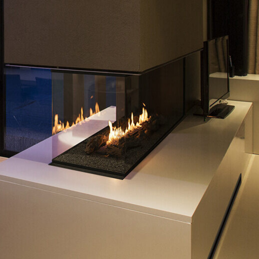 Panorama Indoor Bioethanol Insert Fireplace by Planika