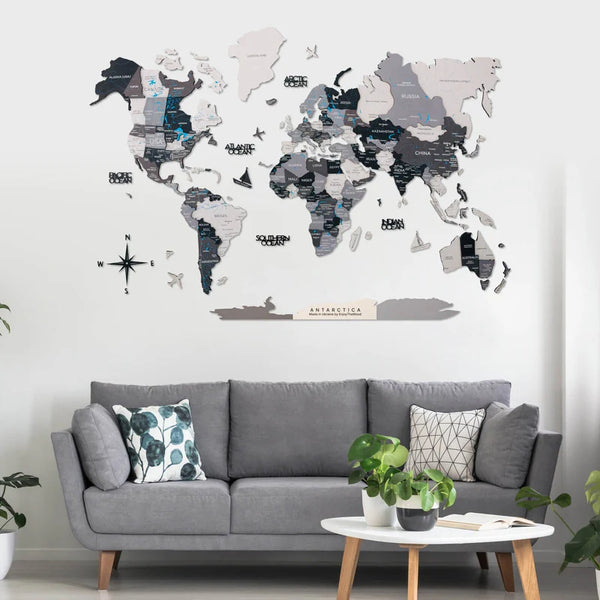 Nordic 3D World Map