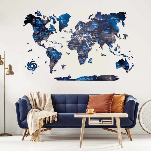 Space 3D World Map