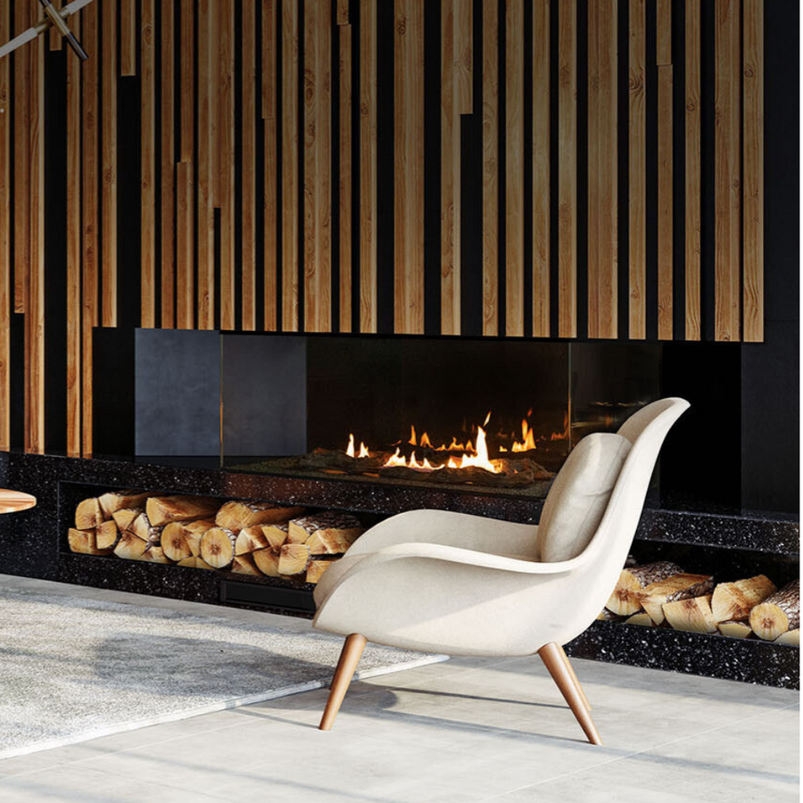 Panorama Indoor Bioethanol Insert Fireplace by Planika