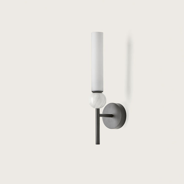 Modern wall light fixture on a white background