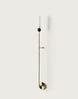 A long wall light on a light grey colour wall