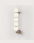A big modern wall light in marble and glass with brass detailing from Aromas Del Campo available at Spacio retail stores in Mumbai & Kolkata. 