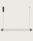 A modern design vertical light suspending from the ceiling, from Aromas Del Campo available at Spacio retail stores in Mumbai & Kolkata. 