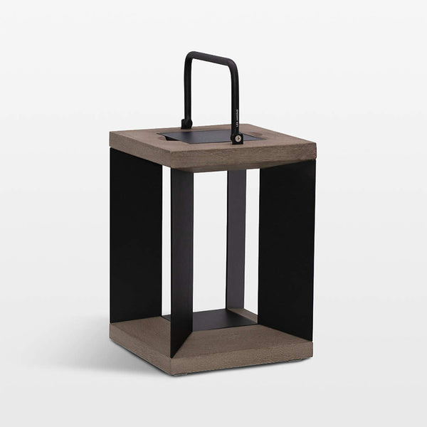 Blade 14 Black Solar Light Lantern by Les Jardins | Spacio