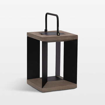 Blade 14 Black Solar Light Lantern by Les Jardins | Spacio