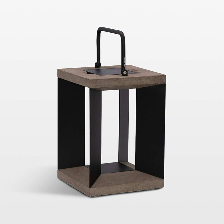 Blade 14 Black Solar Light Lantern by Les Jardins | Spacio