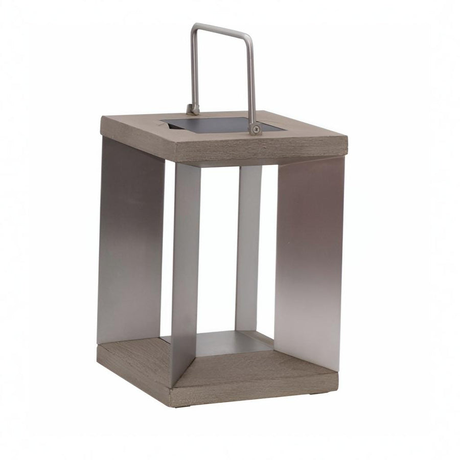 Blade 14 Stainless Steel Solar Light Lantern by Les Jardins | Spacio