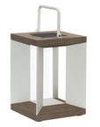 Blade 14 White Solar Light Lantern by Les Jardins | Spacio