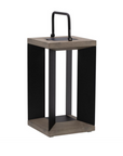 Blade 18 Black Solar Light Lantern by Les Jardins | Spacio