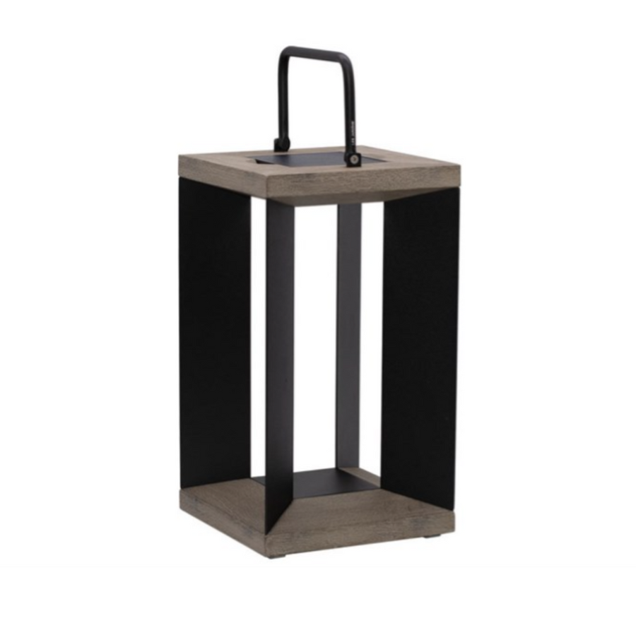 Blade 18 Black Solar Light Lantern by Les Jardins | Spacio