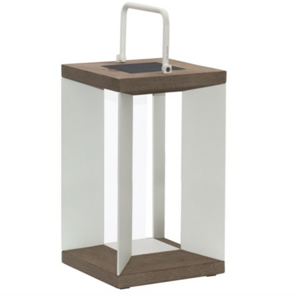 Blade 18 White Solar Light Lantern by Les Jardins | Spacio