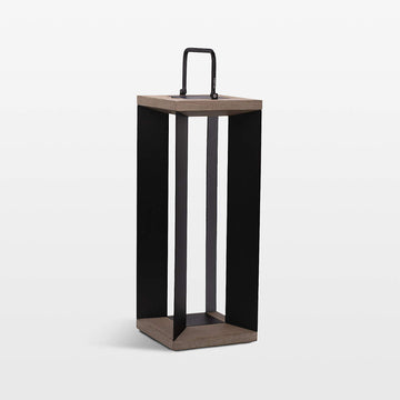 Blade 26 Black Solar Light Lantern by Les Jardins | Spacio
