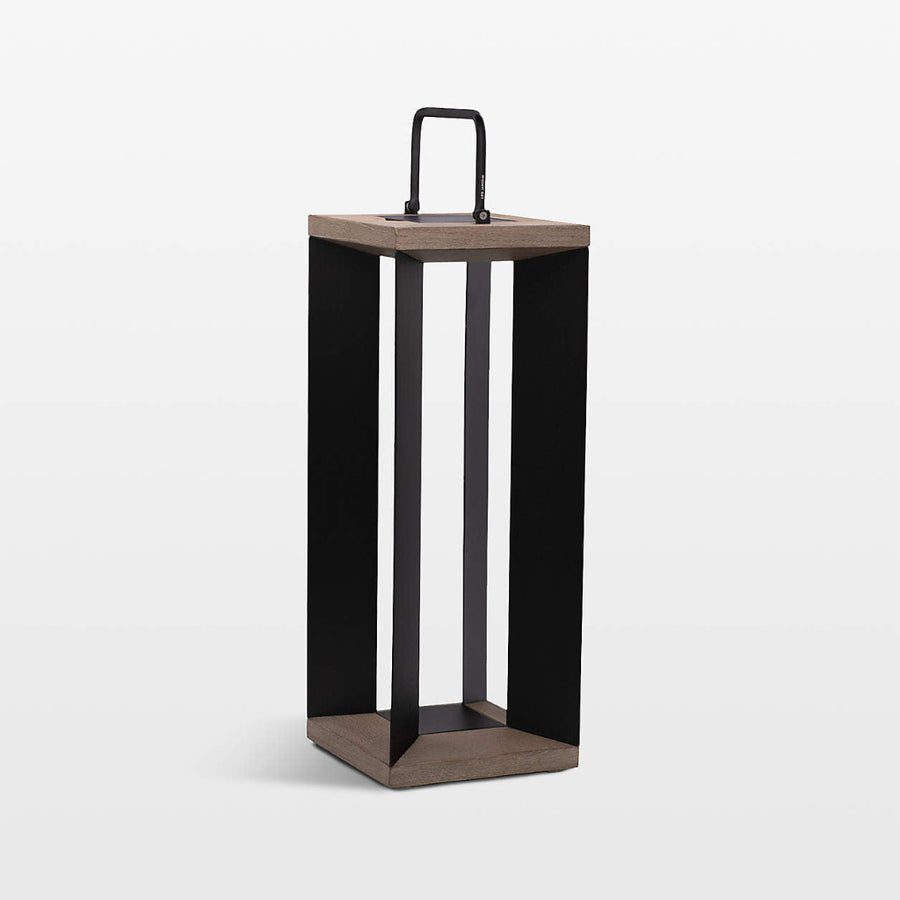 Blade 26 Black Solar Light Lantern by Les Jardins | Spacio