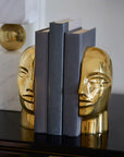 JA Brass Atlas Bookends