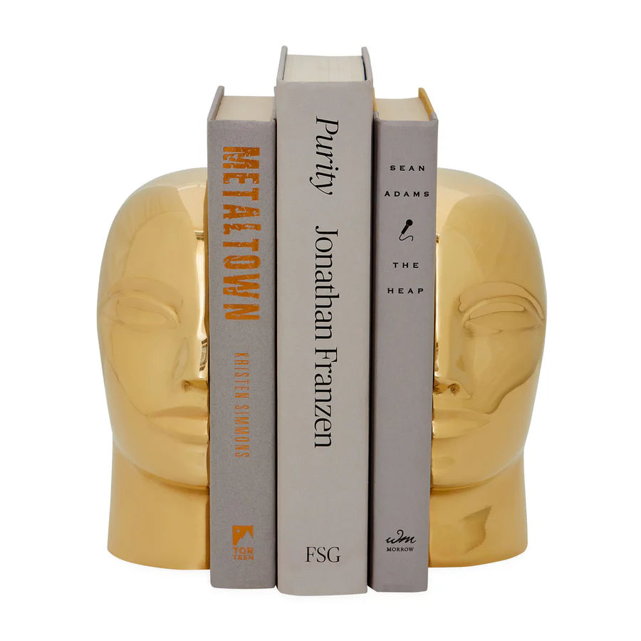 JA Brass Atlas Bookends