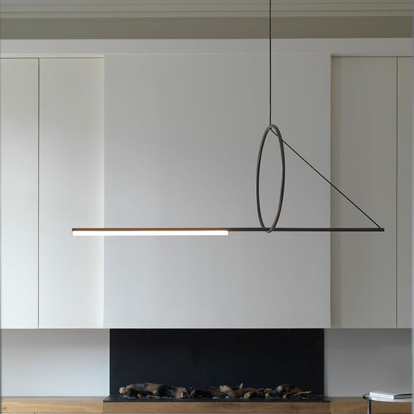 CVL Luminaires Cercle Et Trait Suspension