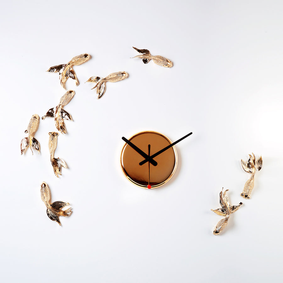 Clock Haoshi Goldfish Black Gold (Limited Edition)