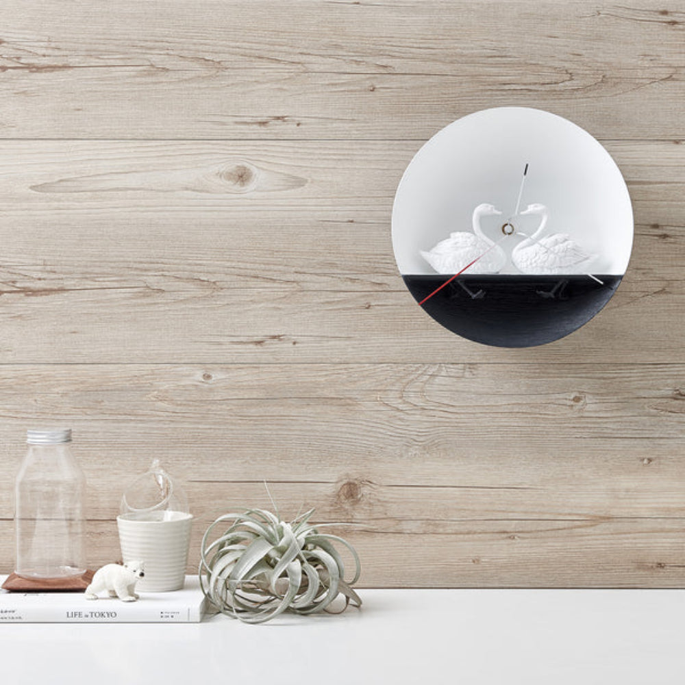 Swan 01 Wall Clock by Haoshi | Spacio