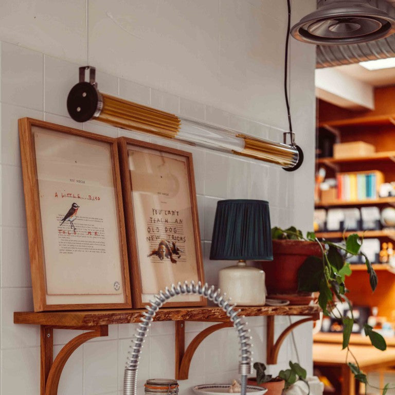 In the tube horizontal suspension light from DCW Editions