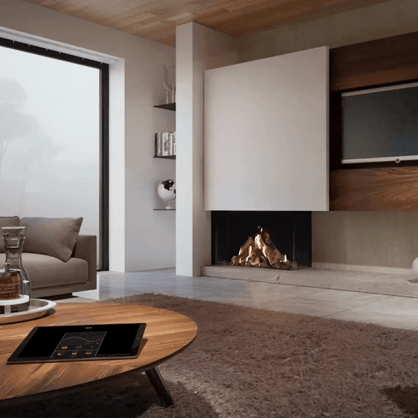 DRU Fire Maestro 105/2 Eco Wave Gas Fireplace