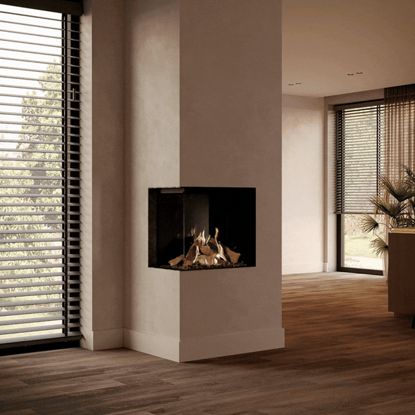 Maestro 60/2 indoor gas fireplace by Dru available at Spacio in India
