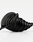 Black crystal shell shaped table top centrepiece from Duccio Di Segna available at Spacio in India. 