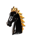 Horse Head Big Black Gold