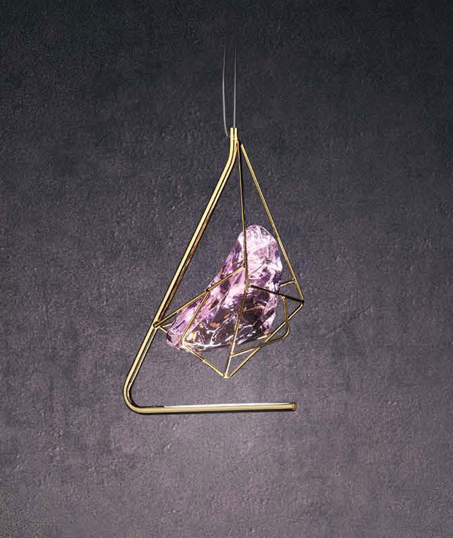 Euroluce Lampadari Cryrock Italian Crystal Pendant Lamp by Spacio India