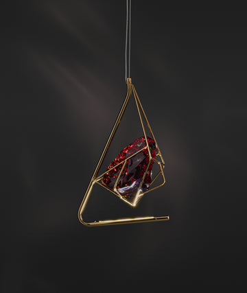 Euroluce Lampadari Cryrock Italian Crystal Pendant Lamp by Spacio India
