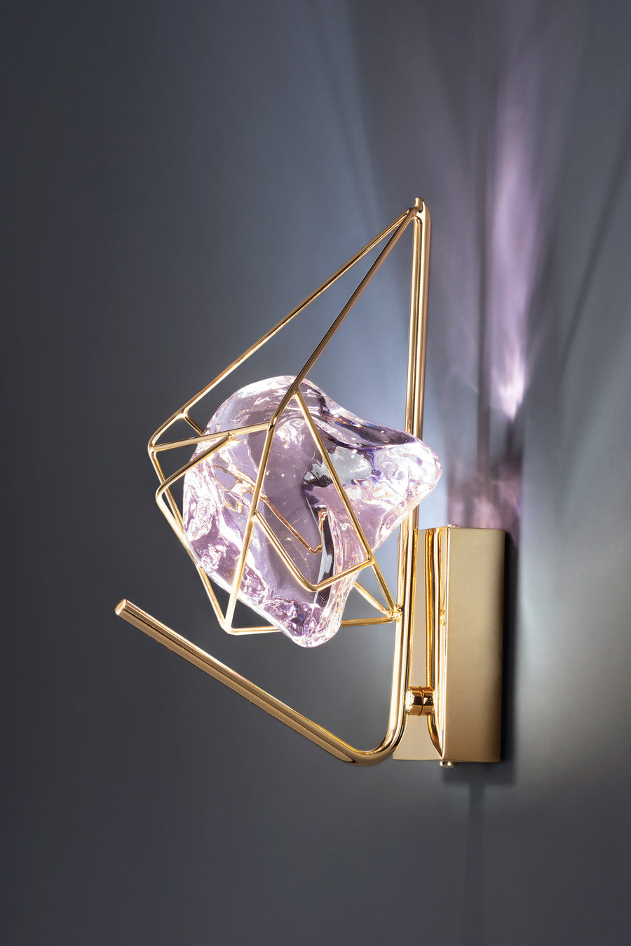 Euroluce Lampadari Cryrock Italian Crystal Wall Lamp by Spacio India