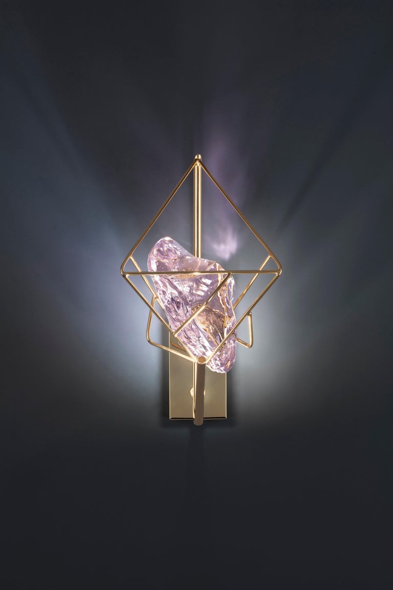 Euroluce Lampadari Cryrock Italian Crystal Wall Lamp by Spacio India