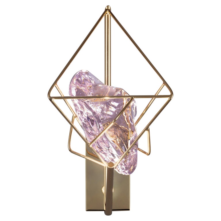 Euroluce Lampadari Cryrock Italian Crystal Wall Lamp by Spacio India