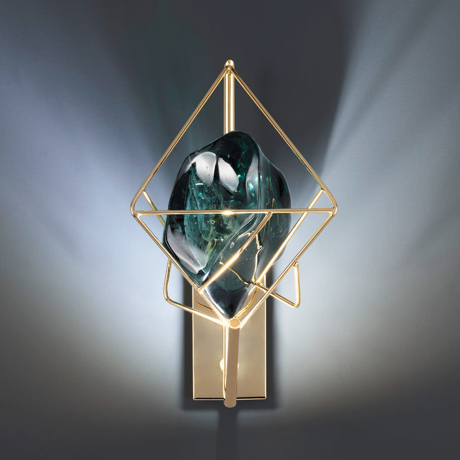 Euroluce Lampadari Cryrock Italian Crystal Wall Lamp by Spacio India