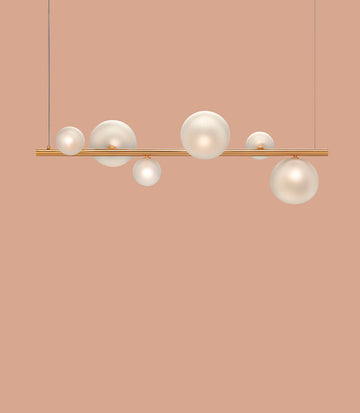 Euroluce Lampadari Bubbles Glass Suspension by Spacio India.