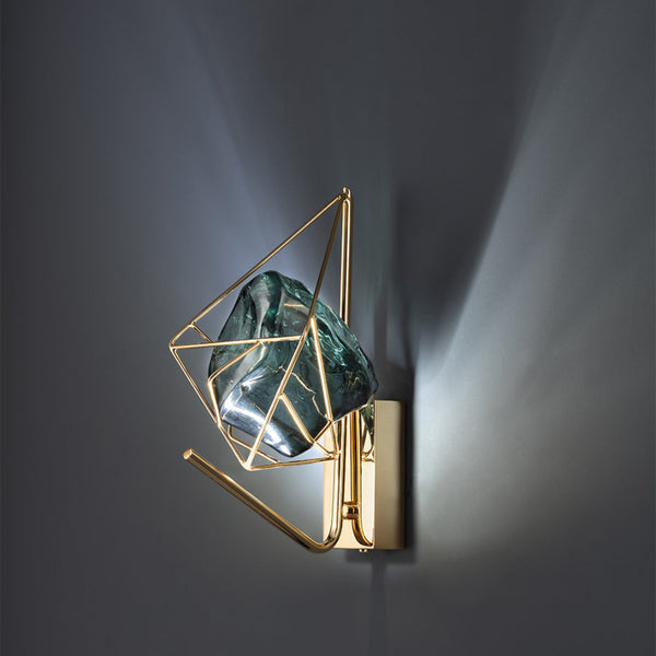 Euroluce Lampadari Cryrock Italian Crystal Wall Lamp by Spacio India