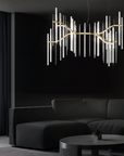 Euroluce Lampadari Neva Glass Chandelier by Spacio India.
