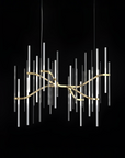 Euroluce Lampadari Neva Glass Chandelier by Spacio India.