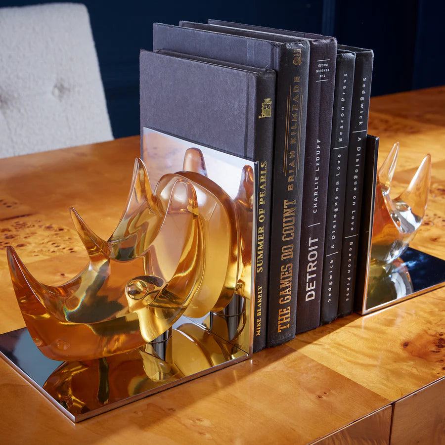 JA Rhino Bookends