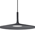 Black suspension light on a white background