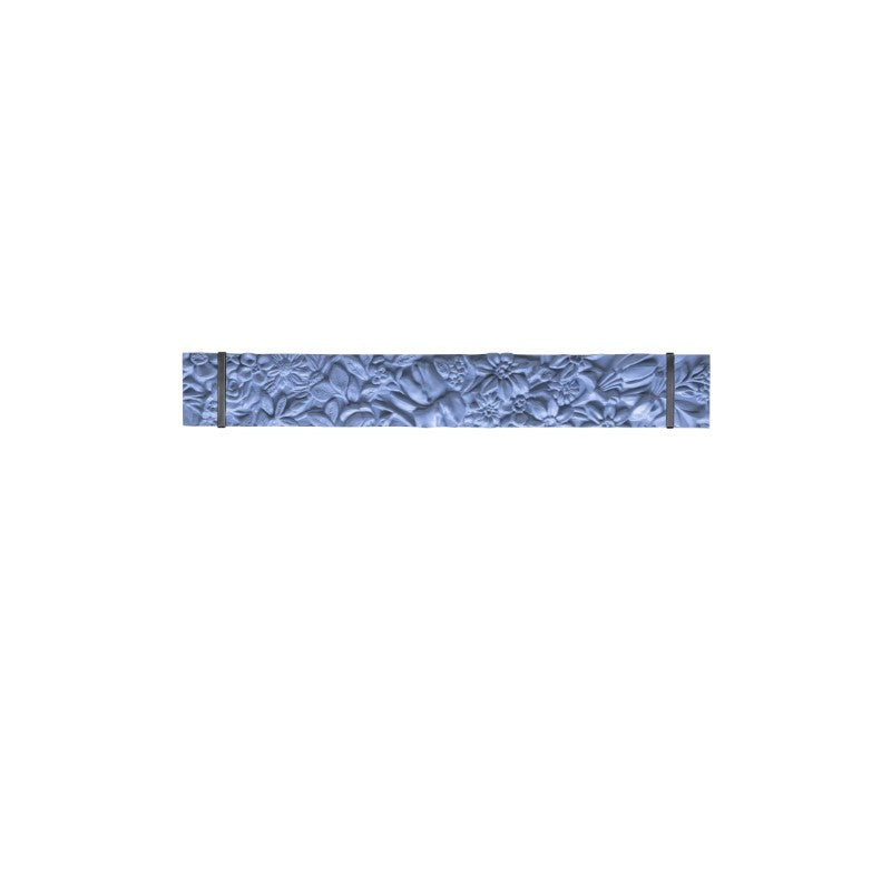 Blue patterned ceramic wall lamp on a white background from Foscarini available at Spacio retail stores in Mumbai & Kolkata. 