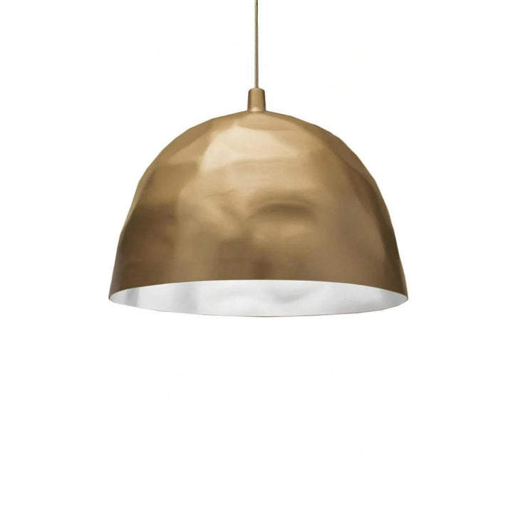 Gold pendant lamp on a white background from Foscarini available at Spacio retail stores in India. 