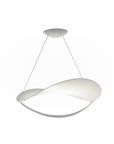 Modern pendant light with white shade on a white background from Foscarini available at Spacio retail stores in Mumbai & Kolkata. 
