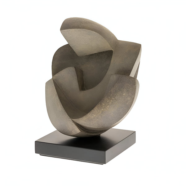 Abstract sculpture on a white background